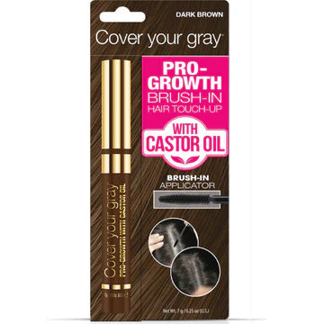 Cover Your Gray Brush-in Pro-Growth Hair Touch-Up with Castor Oil 0.25oz
