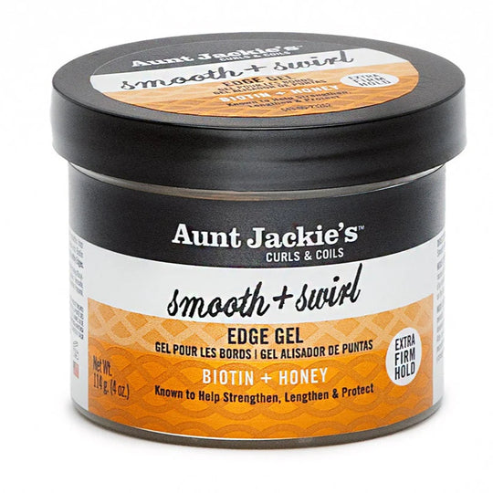 Aunt Jackie's Biotin & Honey Smooth + Swirl Edge Gel with Extra Firm Hold 4oz