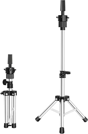 Mini Adjustable Tripod Wig Stand