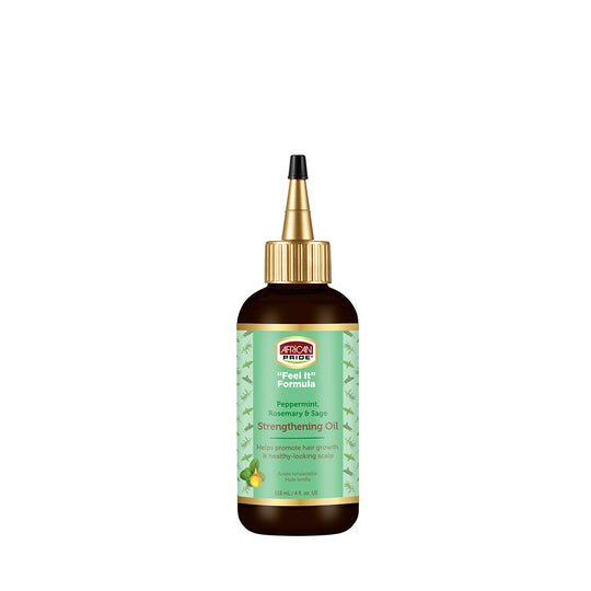 African Pride "Feel It" Formula Peppermint, Rosemary & Sage Strengthening Oil