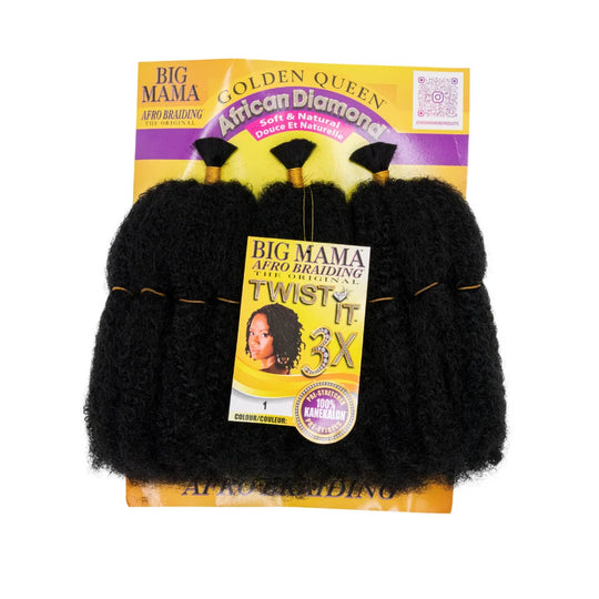 African Diamond Big Mama Afro Braiding Hair 3X
