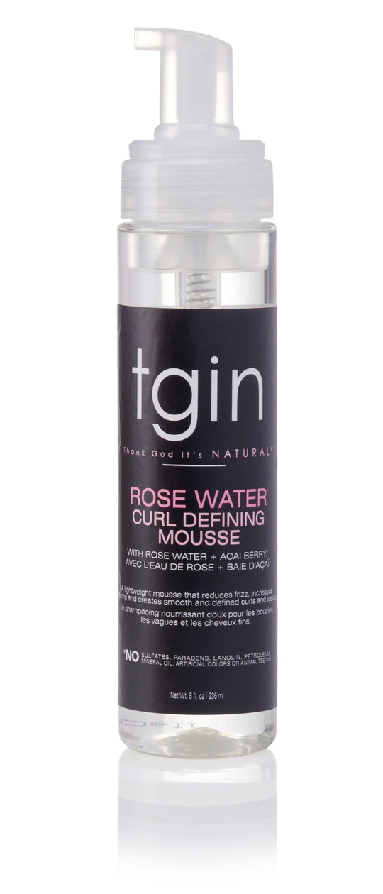 TGIN Rose Water Curl Defining Mousse
