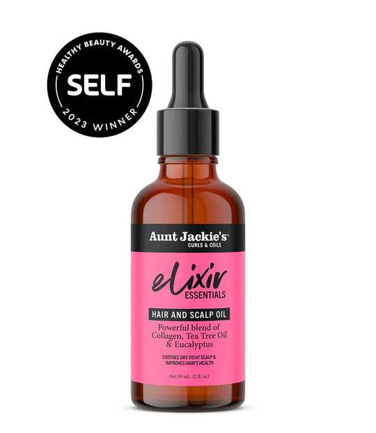 Aunt Jackie's Elixir Essentials: Collagen & Tea Tree Hair & Scalp Oil