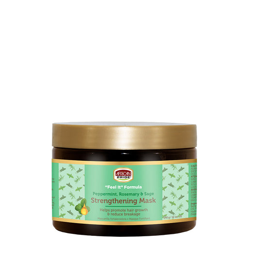 African Pride "Feel It" Formula Peppermint, Rosemary & Sage Strengthening Mask