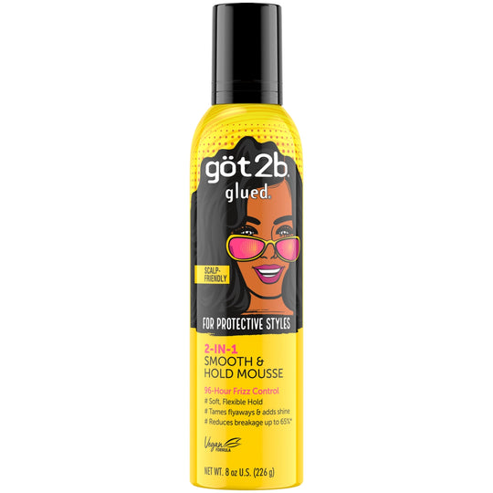 Got2B Glued Protective Styles 2-in-1 Smooth & Hold Mousse