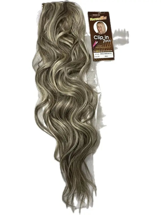 Natural Way Synthetic 7PCS Clip-In Brushed Wave 24"