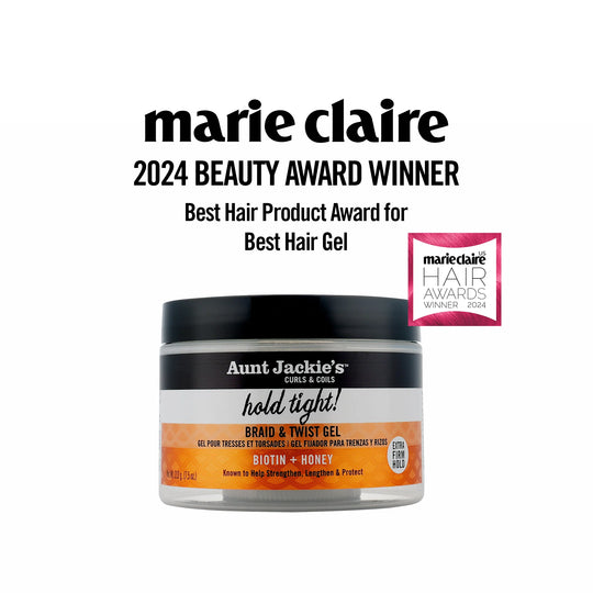 Aunt Jackie's Biotin & Honey Hold Tight! Braid & Twist Gel with Extra Firm Hold