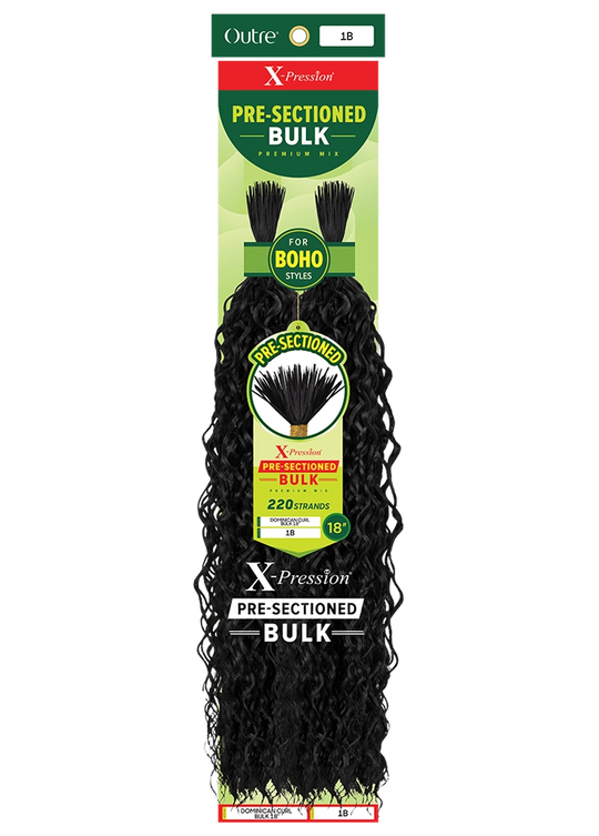 Outre X-Pression Pre-Sectioned Dominican Curl Bulk