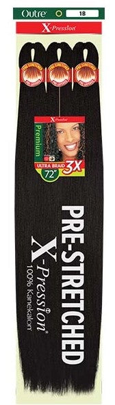 Outre X-Pression Pre-Stretched Braid 3X 62", 72"
