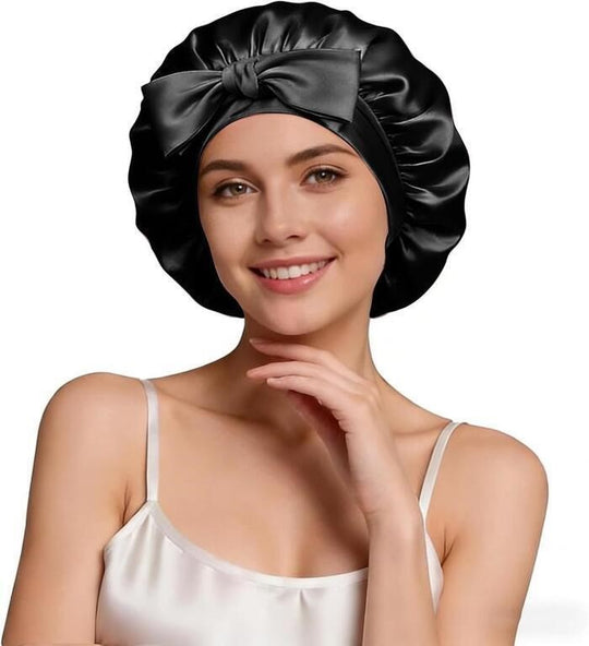 Max Single-Lined Satin Tie Bonnet