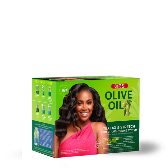 ORS Olive Oil TEXLAX & Stretch Semi-Straightening System For All Natural Hair Types