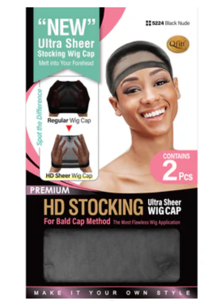 Qfitt M&M Headgear HD Stocking Ultra Sheer Wig Cap
