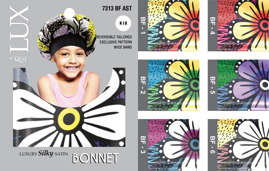 QFitt Luxury Silk Satin Bonnet Pattern (Kid) – K-Laba