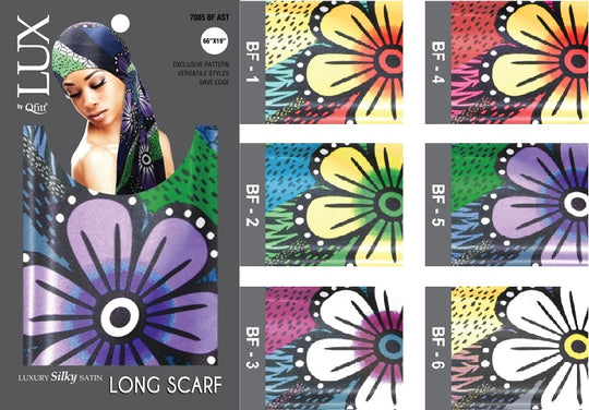 QFitt Luxury Silky Satin Long Scarf