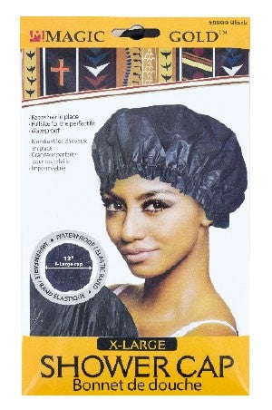 Magic X-Large Shower Cap Black