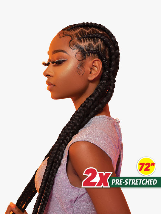 SENSATIONNEL AFRICAN COLLECTION 2X X-PRESSION PRE-STRETCHED BRAID 72″