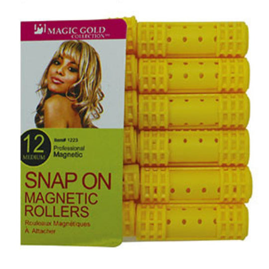 Magic Snap On Magnetic Roller 12pc Medium 18mm