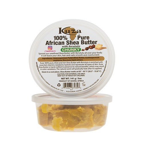 Kuza 100% African Shea Butter Yellow Chunky