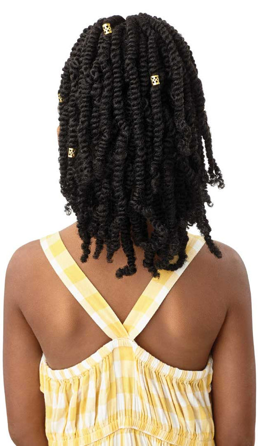 Gold Cuffed Bomb Twists 12″ | Outre Lil Looks Drawstring Pony
