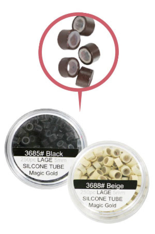 Magic Gold Micro Ring Extensions Glue with Silicone  (5 mm/250 pc)