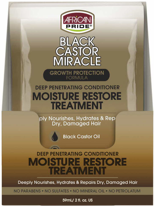 African Pride Black Castor Miracle Moisture Restore Treatment