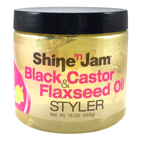 Ampro Shine 'n Jam Black Castor & Flaxseed Oil Styler