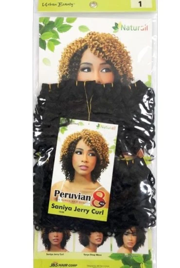 Urban Beauty Naturall Peruvian 8pc Saniya Jerry Curl