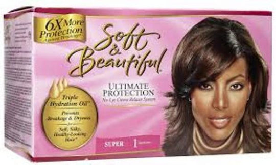 Soft & Beautiful Ultimate Protection No-Lye Creme Relaxer System Kit