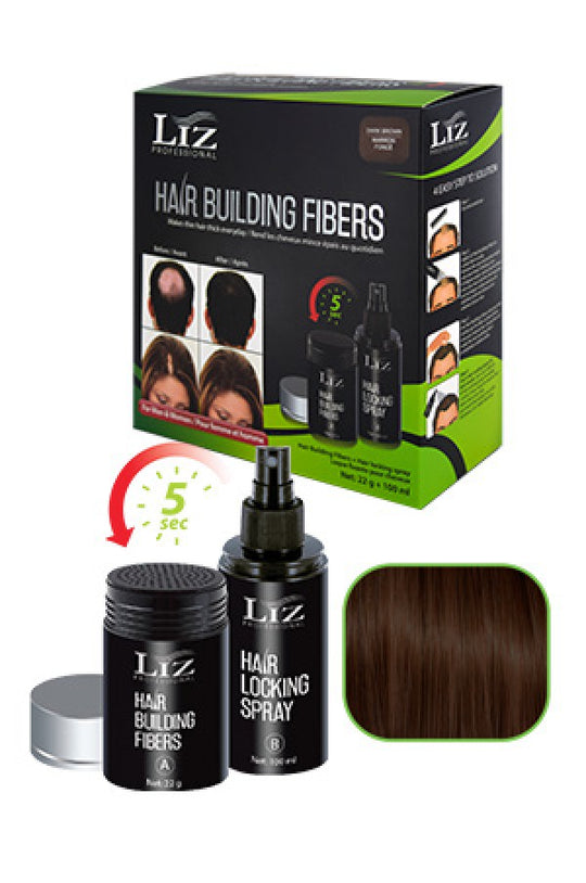 Liz Hair Building Fibers & Locking Spray Kit