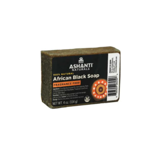Ashanti Natural African Black Soap Bar Fragrance-free